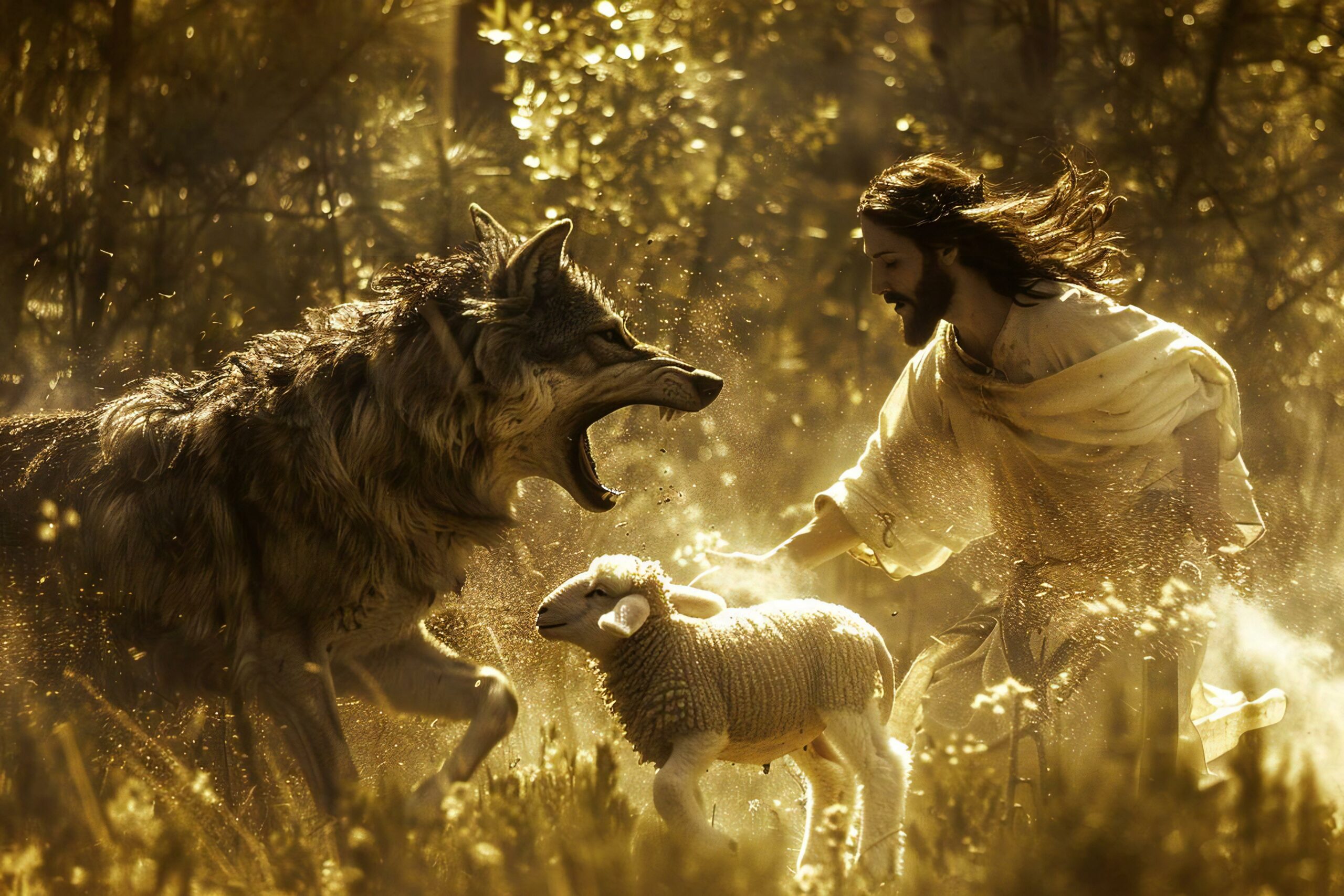a lost lamb and the good shepherd